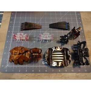 Vintage Claw Hair Clips Lot Of 10 Pieces Women’s Accessories